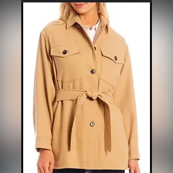 ANTONIO MELANI Jackets & Blazers - Antonio Melani Noelle Shirt Jacket Shacket Classic Camel Medium NWT